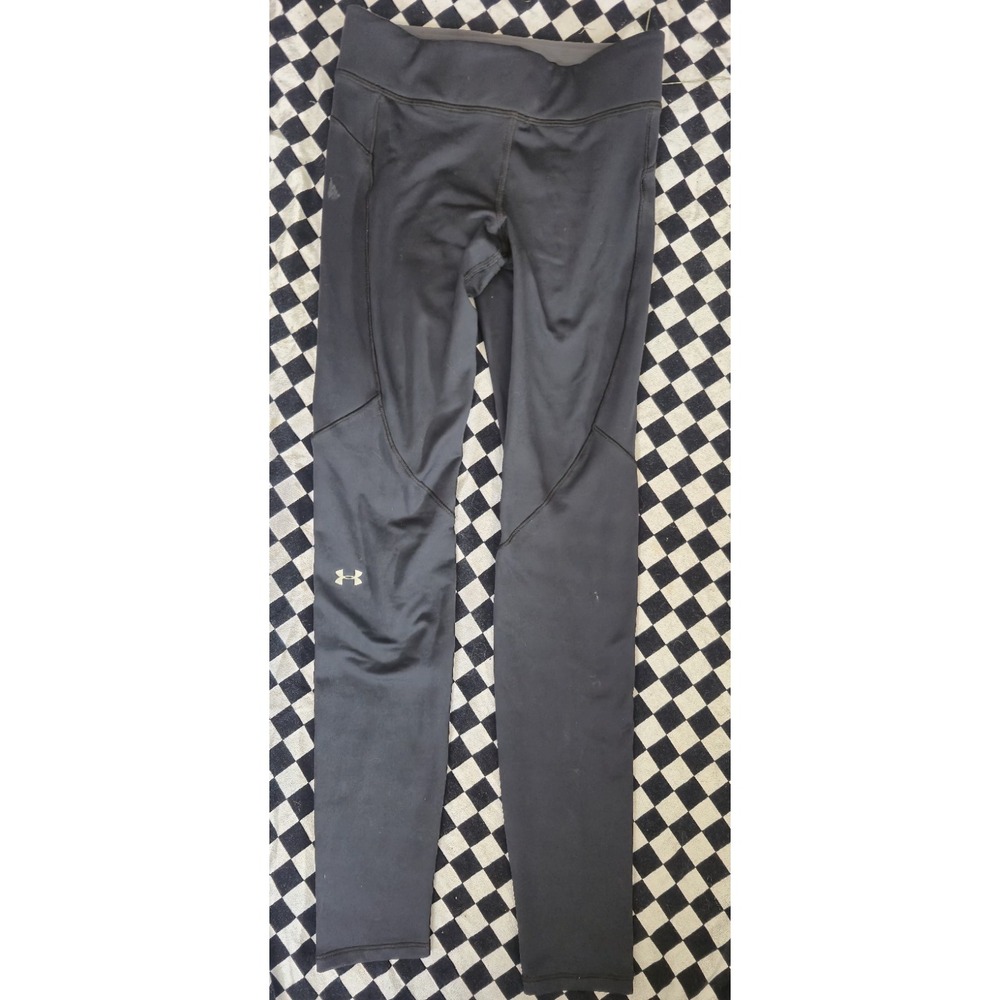 Under Armour Leggings Womens Small Black Compression Athletic Gym Pants